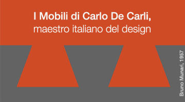 Within the celebration for the centenary of Carlo De Carli birth presents the reediting of ten furniture designed by Carlo De Carli